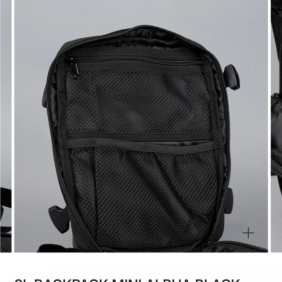 WOLF Alpha Black Mini Backpack - Picture 4 of 9